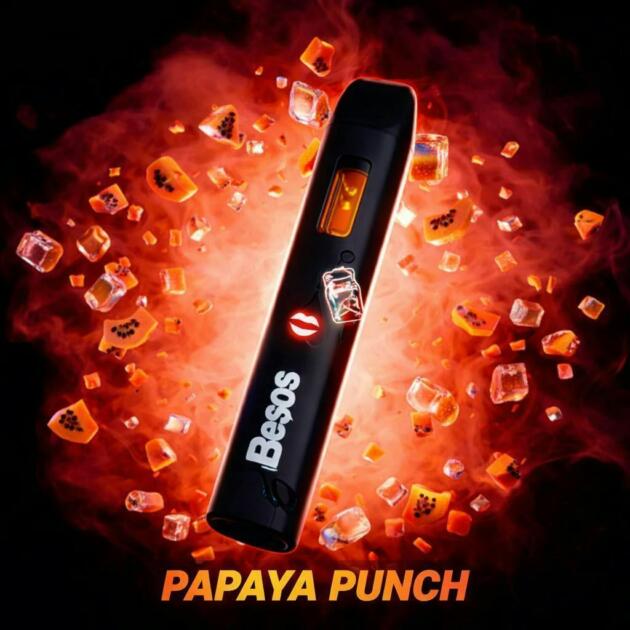 7 Besos | Papaya Punch | Diamonds Disposable | 1.25g